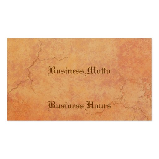 Tuscan Ruins Profile Card Business Card (back side)