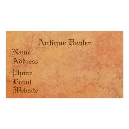 Tuscan Ruins Profile Card Business Card (front side)