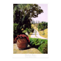 Tuscan Summer Road posters by matteopaints Tuscan Summer Road posters
