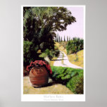 Tuscan Summer Road Poster