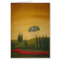 Tuscan Trees and Poppies cards