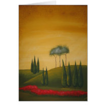Tuscan Trees and Poppies cards by TuscanArt Tuscan Trees and Poppies cards