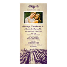 Tuscan + Vintage Winery Vineyard Wedding Programs