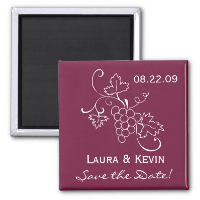 Tuscan Wedding Save the Date Refrigerator Magnet