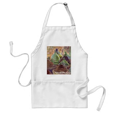 Tuscan Wine Jugs Aprons by ladyfb1