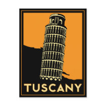 Tuscany Art Deco Poster postcards by strk3 Tuscany Art Deco Poster postcards
