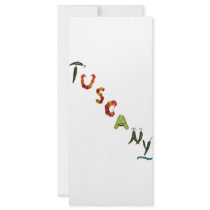 Tuscany Chili Peppers Rack Card Template