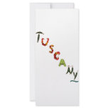 Tuscany Chili Peppers Rack Card Template