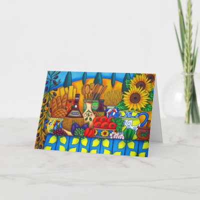 Tuscany Delights - Greeting/Note Card card