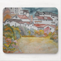 Tuscany Italy landscape watercolor painting Use Pads
