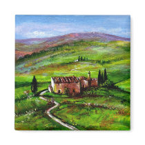 TUSCANY LANDSCAPE 2 magnets by bulgan_lumini TUSCANY LANDSCAPE 2 magnets