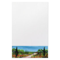 TUSCANY LANDSCAPE 4 stationery by bulgan_lumini TUSCANY LANDSCAPE 4 stationery