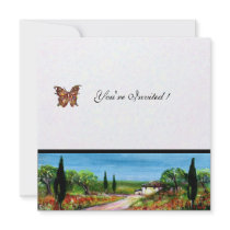 TUSCANY LANDSCAPE 4,yellow green white Custom Announcements
