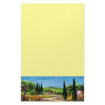 TUSCANY LANDSCAPE 5 stationery by bulgan_lumini TUSCANY LANDSCAPE 5 stationery