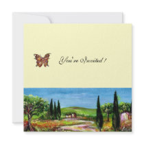 TUSCANY LANDSCAPE 5,yellow green white Invite