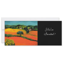 TUSCANY LANDSCAPE , blue green yellow orange Invites