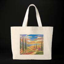 Tuscany Landscape Painting - Multi bags