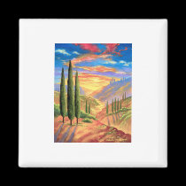 Tuscany Landscape Painting - Multi magnets