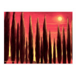 Tuscany Landscape Painting - Multi Post Card