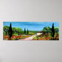 TUSCANY LANDSCAPE POSTERS
