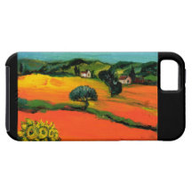 TUSCANY LANDSCAPE WITH SUNFLOWERS iPhone 5 COVER