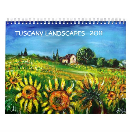 TUSCANY LANDSCAPES COLLECTION 2011 calendar