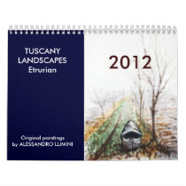 TUSCANY LANDSCAPES Etrurian 2012 Wall Calendar