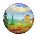 Tuscany Poppies magnets