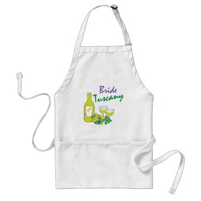 Tuscany Weddings, Bride Aprons