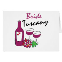 Tuscany Weddings, Bride Greeting Cards