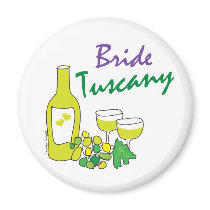 Tuscany Weddings, Bride Refrigerator Magnet