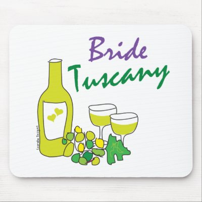 Tuscany Weddings, Bride Mouse Pad