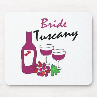 Tuscany Weddings, Bride Mousepads