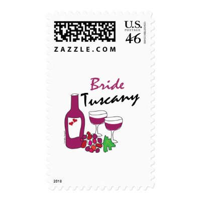 Tuscany Weddings, Bride Postage Stamps