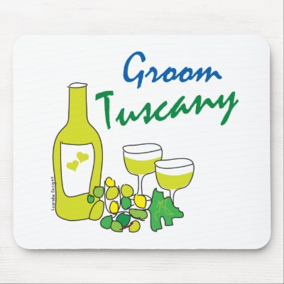 Tuscany Weddings, Groom Mouse Pads