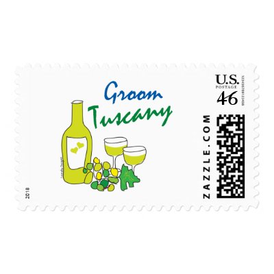 Tuscany Weddings, Groom Postage Stamp