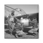 Tuskegee Airmen, 1945 Fridge Magnets