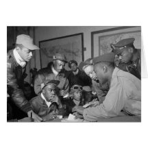 Tuskegee Airmen 332nd Fighter Group Pilots Card