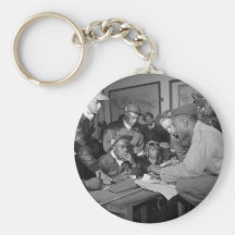 Tuskegee Airmen 332nd Fighter Group Pilots Key Chain