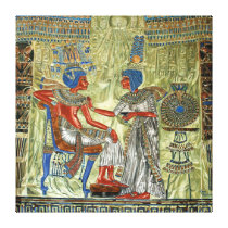 Tutankhamon’s Throne Stretched Canvas Prints