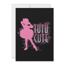Tutu Cute party or recital invitation