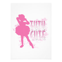 Tutu Cute party or recital invitation