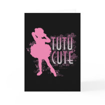 Tutu Cute (Pink) Greeting Cards