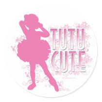 Tutu Cute (Pink) stickers