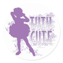 Tutu Cute (Violet) stickers