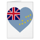 Tuvalu Flag Heart cards