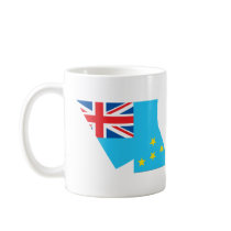 Tuvalu flag map mugs by FlagStore Tuvalu flag map mugs