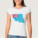 Tuvalu flag map t-shirts