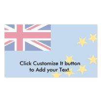 Tuvalu, United Arab Emirates flag Business Cards