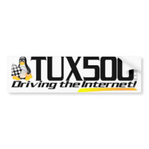 Tux500 bumper sticker bumper stickers